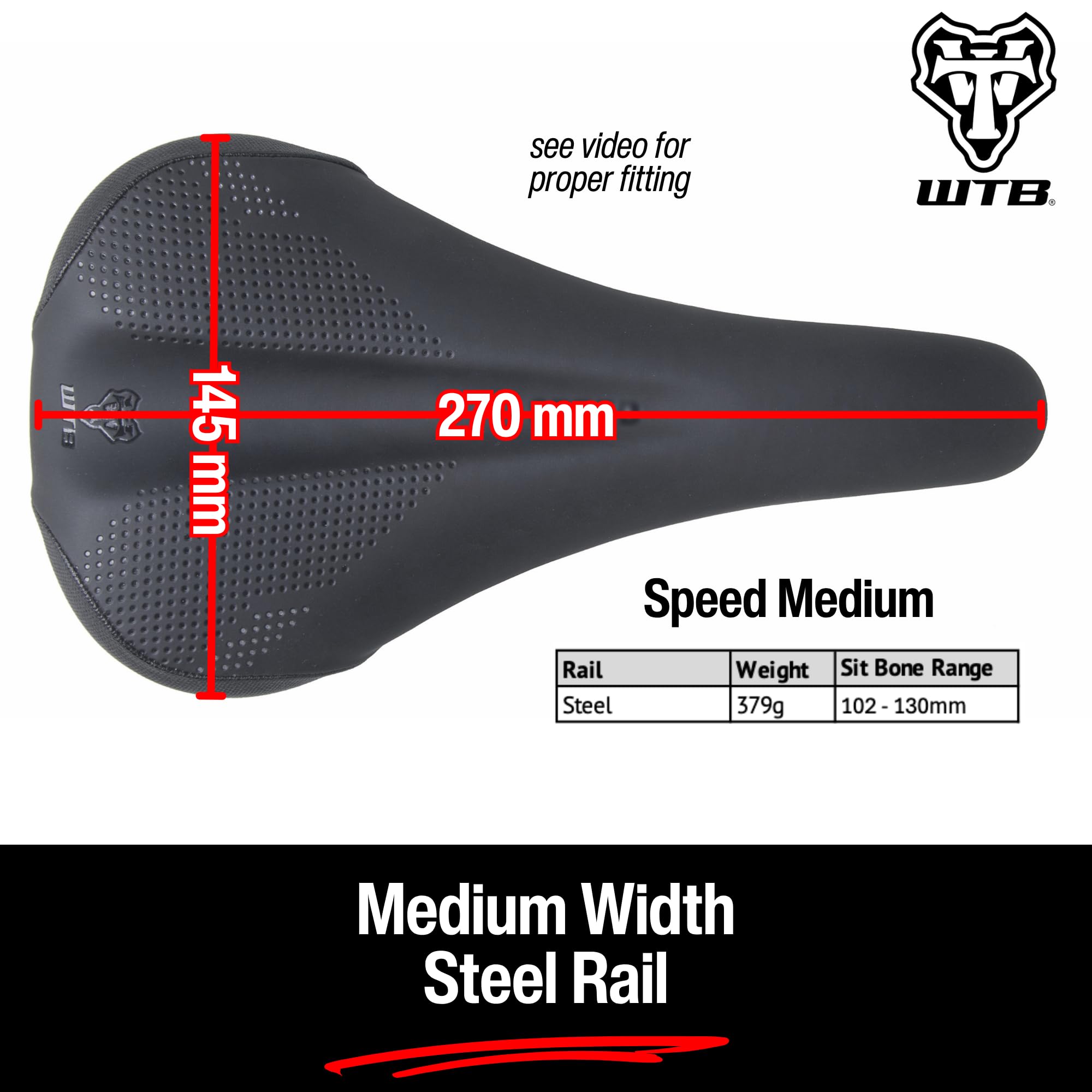 Amazon | WTB Speed Comfortバイクサドル、衝撃吸収サドル、デュアル